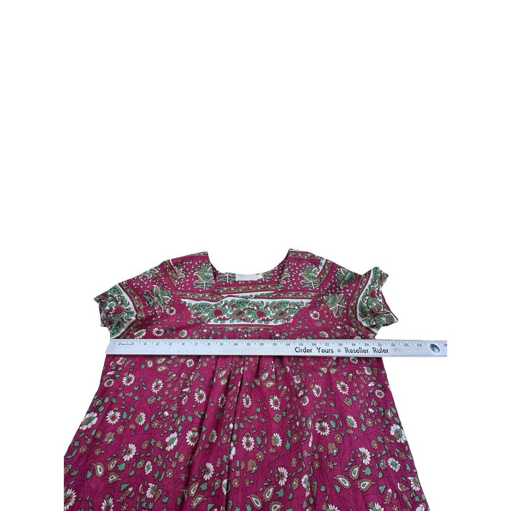 La Cera Grannycore Muumuu Housedress Boho Peasant Lounge Dress M - Picture 3 of 9